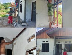 RTLH Program TMMD Ke-128 Kodim 1801/Manokwari Mulai Dicat Dasar