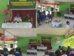 Satgas TMMD Ke-128 Kodim 1801/Manokwari Gelar Penyuluhan Kamtibmas di Kampung Tanah Rubuh