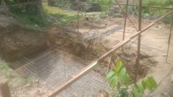 Pembangunan Jembatan Perintis Desa Cot Bada Capai Tahap Pengecoran Pondasi