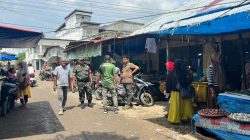 Sinergi TNI-Polri dan Satpol PP Tertibkan Pedagang Kaki Lima di Pasar Krueng Geukueh