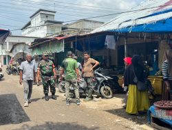 Sinergi TNI-Polri dan Satpol PP Tertibkan Pedagang Kaki Lima di Pasar Krueng Geukueh