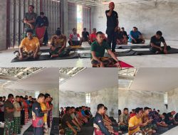 Tingkatkan Keimanan, Satgas TMMD Ke-128 Kodim 1801/Manokwari Laksanakan Sholat Jumat Berjamaah
