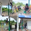 Pengecatan Tiang Teras RTLH, Satgas TMMD Ke-128 Kodim 1801/Manokwari Utamakan Kerapian  ‎
