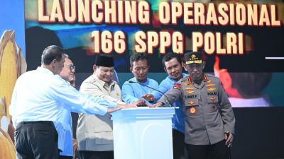 Dari Tuban, Presiden Prabowo Groundbreaking 10 Gudang Pangan Polri dan Luncurkan 166 SPPG