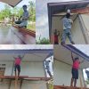 Satgas TMMD Lakukan Pemasangan Lis Plafon
