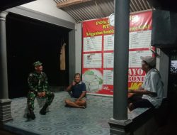 Babinsa Koramil 03/Ngadirojo Gencarkan Patroli Malam, Warga Sanggrahan Merasa Aman dan Tenang