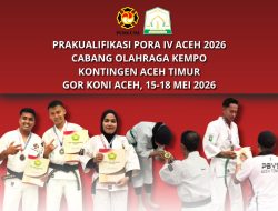 Sabet 5 Medali, 13 Nomor Kontingen Kempo Aceh Timur Segel Tiket PORA XV Di Aceh Jaya