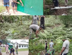 Pipanisasi Tmmd Ke-128, Satgas Kodim 1801/Manokwari Alirkan Air Bersih Ke Kampung Asai