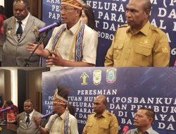 Dorong Penyelesaian Sengketa Berbasis Kearifan Lokal, Mentri Hukum RI Resmikan Posbankum Se-PBD dan PB