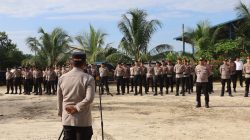 Sinergitas Polres Mesuji, TNI dan Satpol PP Kawal Aksi Damai di PT PAL