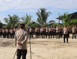 Sinergitas Polres Mesuji, TNI dan Satpol PP Kawal Aksi Damai di PT PAL