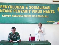 Waspada Hanta Virus, Kodim 0724/Boyolali Bekali Prajurit Pengetahuan Pencegahan Penyakit Menular