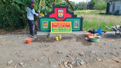 Prasasti TMMD Kodim 0732/Sleman Terlihat Gagah