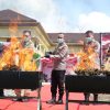 Konferensi Pers di Empat Lawang, Kapolda Sumsel Pimpin Pemusnahan 200 Kilogram Ganja
