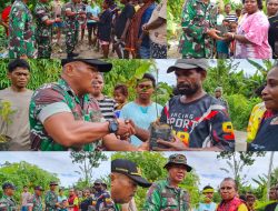 Pembagian Bibit Kakao, Satgas TMMD Ke-128 Kodim 1801/Manokwari Dorong Peningkatan Ekonomi Warga