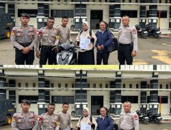 Wujud Pelayanan Nyata: Ditsamapta Polda PBD, Respon Cepat dan Berhasil Temukan Motor Hilang ke Pemilik