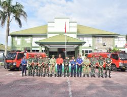 Danrem 031/WB Melalui Kasrem 031/WB membuka pelatihan operasional kendaraan Damkar dan Penanganan Kebakaran