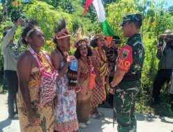 Pangdam XVIII/Kasuari Resmikan Jalan Hasil Program TMMD ke-128 di Kampung Tanah Rubuh