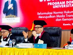 Uji Sidang Terbuka Program Doktor Ilmu Hukum Universitas Borobudur, Bamsoet Soroti Ketimpangan Ekosistem Transportasi Online