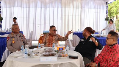 Wakapolda PBD Hadiri Aksi Makan Sumbang Bersama Jemaat dan Masyarakat di Sorong