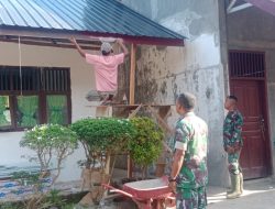 Kodim 0103/Aceh Utara Kawal Rehabilitasi SD Negeri 5 Muara Dua