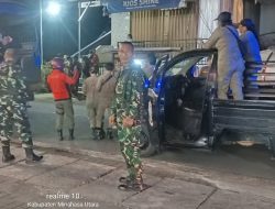 Sinergi TNI, Polri dan Pemerintah Daerah, Personel Kodim 1310/Bitung Patroli Gabungan Ciptakan Situasi Aman dan Kondusif di Wilayah Minahasa Utara
