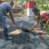 Tunjukan Semangat Nasionalisme dan Kebersamaan, Sentuhan Merah Putih Warnai Jembatan Perintis Garuda di Desa Sawangan