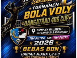 Turnamen Bola Voli Dansatrad 406 Cup 2026 Siap Digelar, Perebutkan Trofi dan Uang Pembinaan