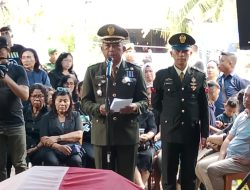 Wujud Penghormatan Atas Pengabdian, Kodim 1310/Bitung Gelar Upacara Persemayaman dan Pemakaman Secara Militer Kepada Purnawirawan TNI