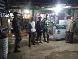 Patroli Malam Koramil Karangtengah Perkuat Rasa Aman Warga