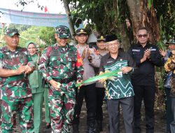 Dandim Sleman Bersama Forkopimda Resmikan Sasaran Fisik TMMD