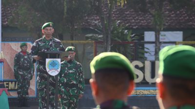 Kasdim 0732/Sleman Bertindak Sebagai Inspektur Upacara