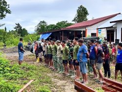 Awali Tugas dengan Apel Pagi, Satgas TMMD ke-128 Kodim 1801/Manokwari Siap Kerja Maksimal