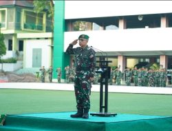Jaga Kedisplinan Prajurit, Kodam II/Sriwijaya Gelar Upacara Bendera Mingguan