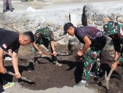 Karya Bakti Pembersihan Lokasi Pembangunan Jembatan Garuda, Wujud Sinergi TNI dan Masyarakat di Girian Indah