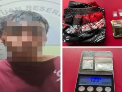 Polres Prabumulih Bekuk Pengedar Sabu Warga Lampung di Majasari, Kotak Surya 16 Disita