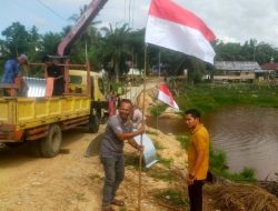 Kodim 0103/Aceh Utara Bantu Pulihkan Akses Warga Lewat Pembangunan Jembatan Aramco