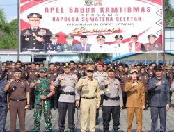 Kapolda Sumsel Perkuat Stabilitas Wilayah Melalui Apel Sabuk Kamtibmas di Empat Lawang