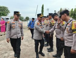 Kapolres Mesuji Bersama Ketua Bhayangkari cabang mesuji Lakukan Kunjungan Kerja ke Mapolsek Mesuji Timur