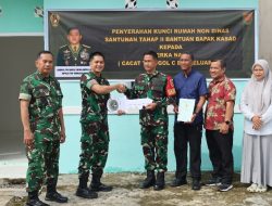 Wujud Kepedulian Pimpinan, Penyerahan Kunci Rumah Bantuan KASAD Tahap II bagi Personel Kodim 0418/Palembang