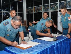 Komandan Kodaeral XIV Sorong Pimpin Penandatanganan Pakta Integritas dan Pencanangan Zona Integritas Tahun 2026
