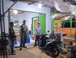 Patroli Malam Cipta Kondisi, Koramil 25/Paranggupito Bersama Linmas Pastikan Keamanan Wilayah Tetap Kondusif