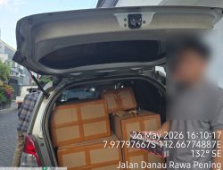 Bea Cukai Malang Gagalkan Pengiriman 107 Ribu Batang Rokok Ilegal Menuju Tol Malang