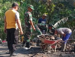 Duka Warga Adalah Duka Kami, Sinergi Babinsa dan Bhabinkamtibmas Bantu Korban Rumah Roboh