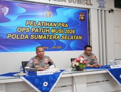 Matangkan Kesiapan Personel, Polda Sumsel Gelar Latihan Pra Operasi Patuh Musi 2026