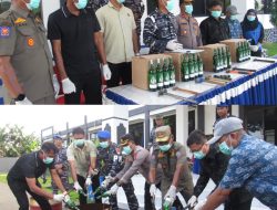 Lanal Morotai Gagalkan dan Musnahkan Minuman Keras Illegal