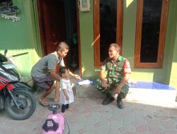 Jalin silahturahmi Dengan Baik, Babinsa Serengan Komsos Dengan warga Binaan