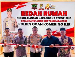 Polres OKI Resmikan Bedah Rumah Mantan Narapidana Terorisme, Wujud Nyata Deradikalisasi dan Penguatan Kebangsaan