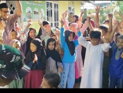 Presiden RI dan Kepala Staf Angkatan Darat Hadir untuk Rakyat,Melalui Satgas Yonif 123/Rajawali Bangun Sumur Bor di Mesjid Nurul Falah Kepi