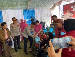 Polres OKU Gelar Bakti Kesehatan Hari Bhayangkara KE-80, 200 Warga Terima Layanan Kesehatan dan Bantuan Sosial